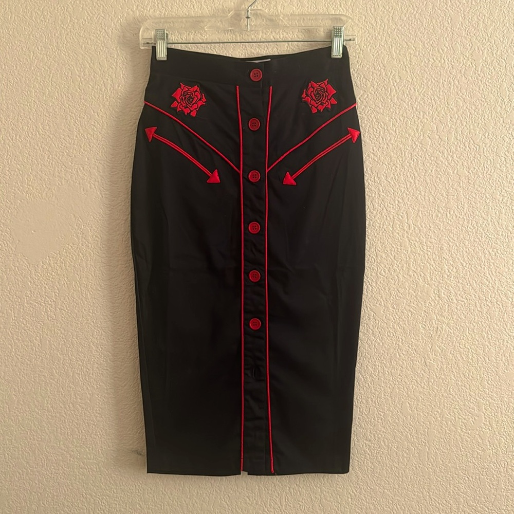 Hell Bunny Midi Skirt - Picture 1 of 7